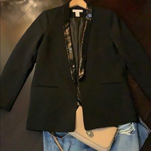H&M blazer with sequins sz10